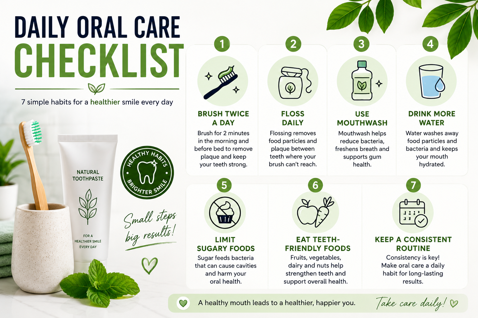 Daily Oral Care Checklist